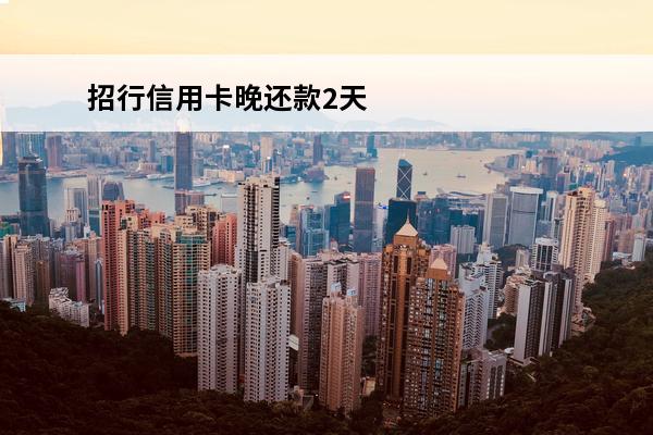 招行信用卡晚还款2天