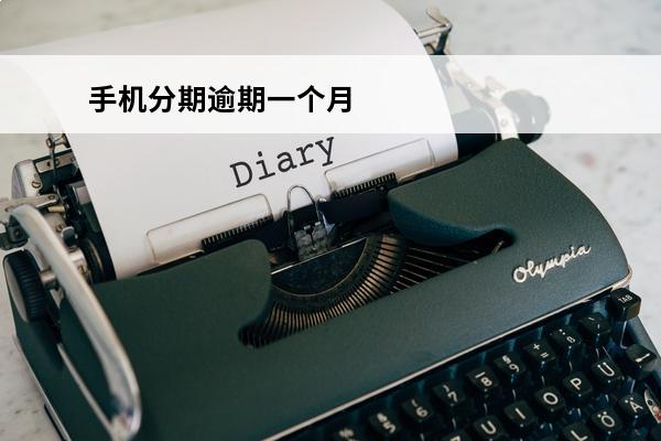 手机分期逾期一个月
