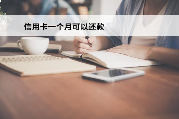 信用卡一个月可以还款