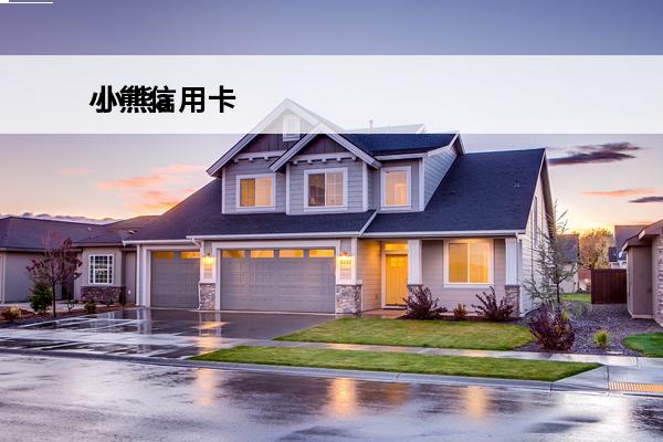 小熊信用卡
 小熊app信用卡