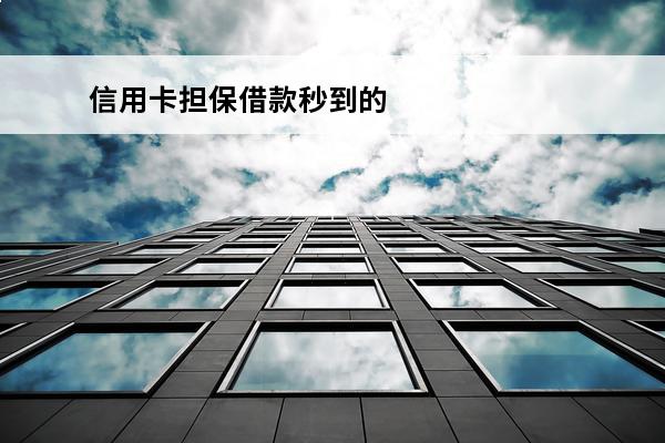 信用卡担保借款秒到的
 担保公司担保信用卡