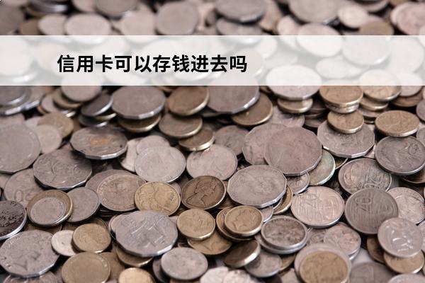 信用卡可以存钱进去吗