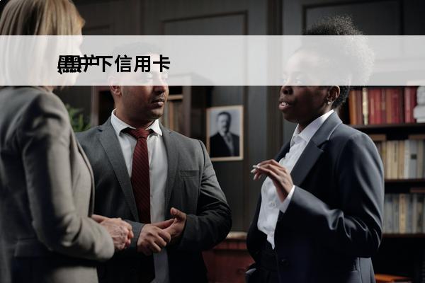 黑户下信用卡
(黑户下信用卡额度四万是什么套路)