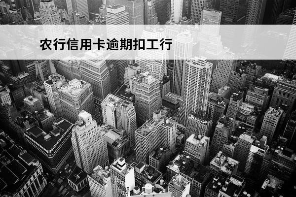 农行信用卡逾期扣工行
 2020年农行信用卡逾期新法规