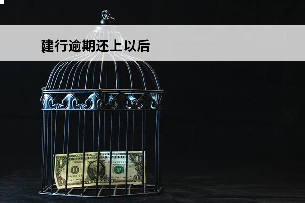 建行逾期还上以后
(建设银行逾期后还完还能继续使用卡片吗)