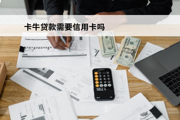 卡牛贷款需要信用卡吗
 卡牛贷款可靠吗