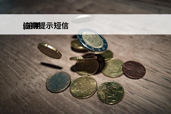 逾期提示短信
(逾期