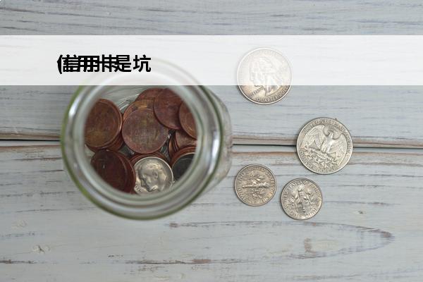 信用卡是坑
(信用卡是坑人吗)