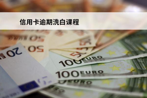 信用卡逾期洗白课程
 处理逾期信用卡