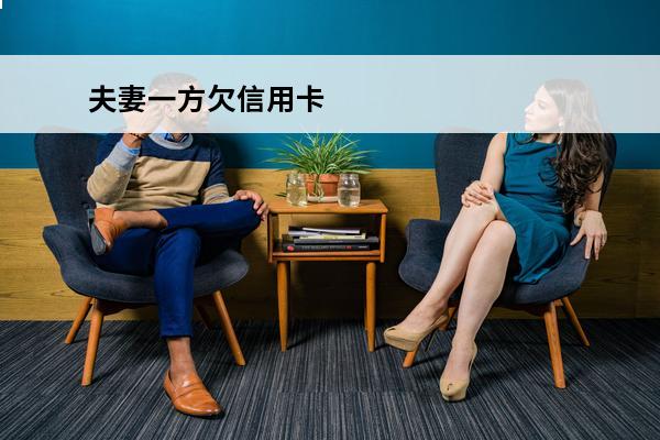 夫妻一方欠信用卡
 夫妻一方欠信用卡另一方会被起诉吗