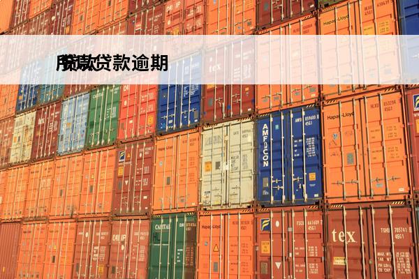 所以贷款逾期
 贷款逾期了会不会有事