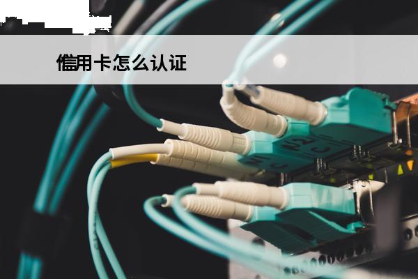 信用卡怎么认证
 信用卡怎么认证才可以刷出来