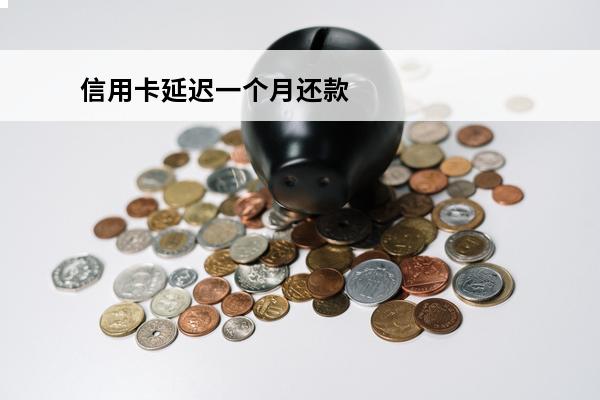 信用卡延迟一个月还款
 信用卡延迟一个月还款可以吗