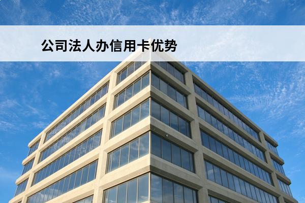 公司法人办信用卡优势
(公司法人以公司名义申请信用卡)