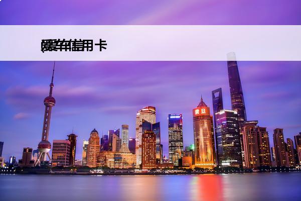 爱车信用卡
(爱车信用卡年费)