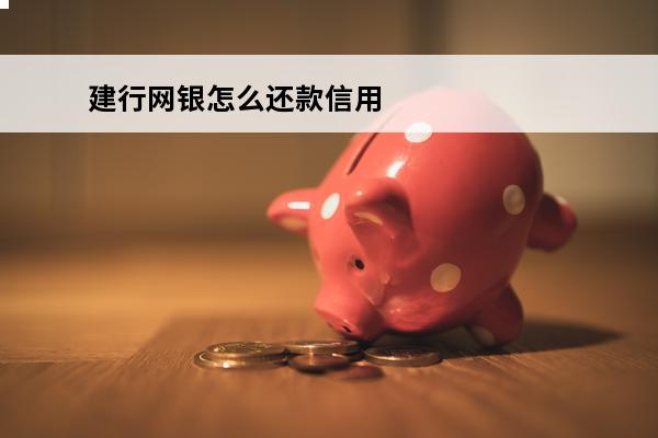 建行网银怎么还款信用卡
 建行网银怎么还款信用卡的钱