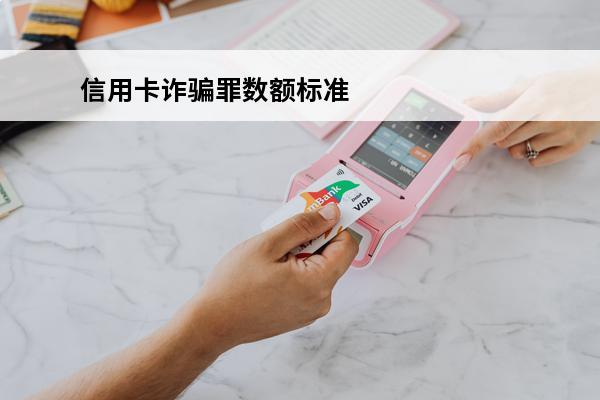 信用卡诈骗罪数额标准
(信用卡诈骗罪数额标准指的是本金吗)