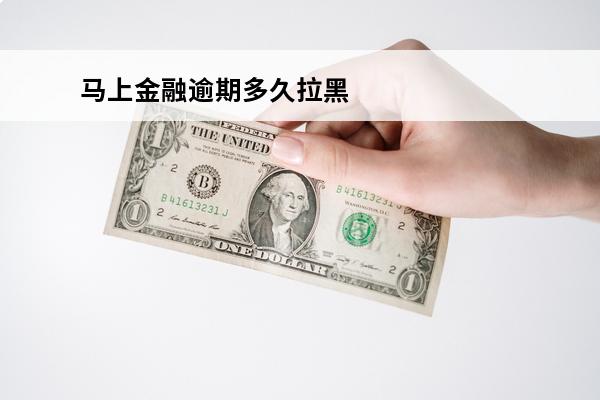 马上金融逾期多久拉黑
(马上金融逾期了几个小时)