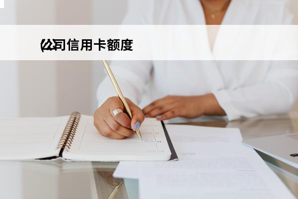 公司信用卡额度
(公司信用卡额度怎么提升)