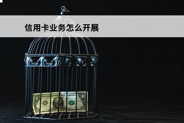 信用卡业务怎么开展
