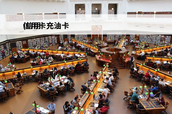 信用卡充油卡
(信用