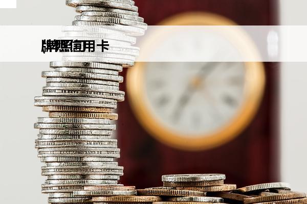 牌照信用卡
(牌照可