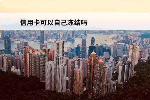 信用卡可以自己冻结吗