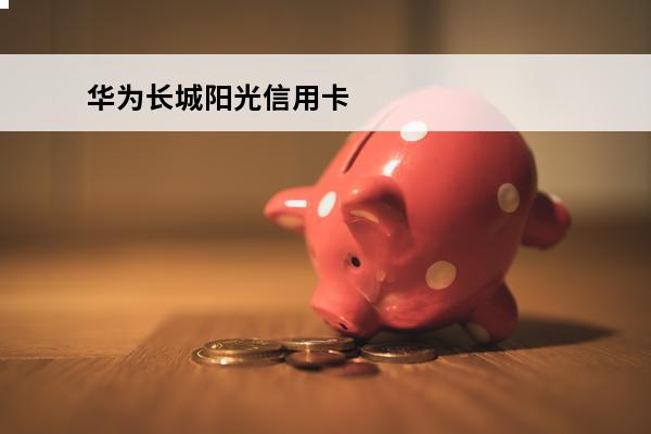 华为长城阳光信用卡
