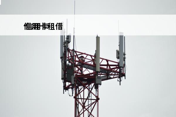 信用卡租借
 信用卡租借获利多少?犯罪案例
