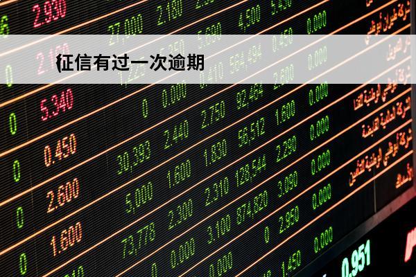征信有过一次逾期
(征信有过一次逾期记录能申请信用卡吗)