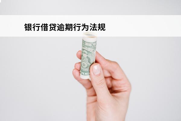 银行借贷逾期行为法规
(银行贷款逾期新法规)