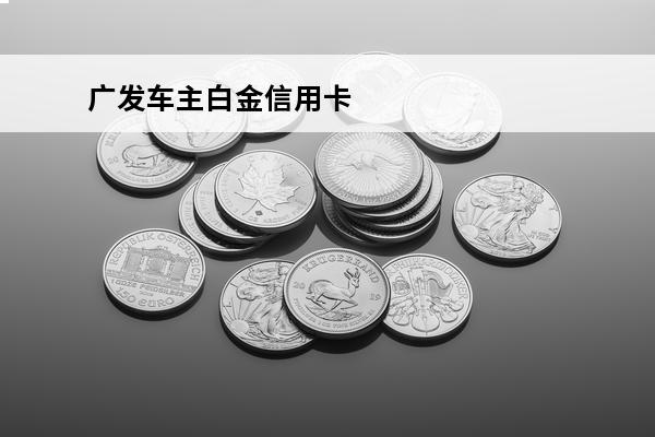 广发车主白金信用卡
(广发车主白金信用卡年费)
