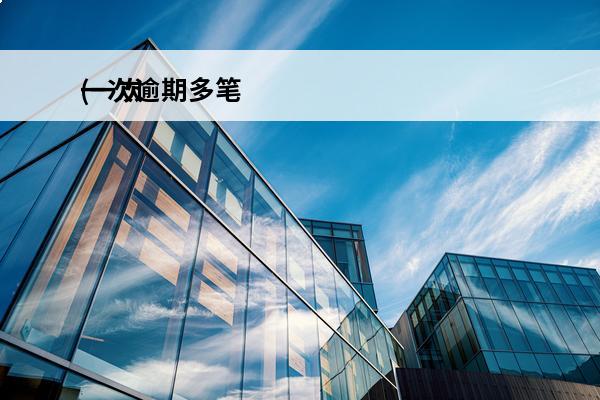 一次逾期多笔
(一次逾期多笔钱怎么办)