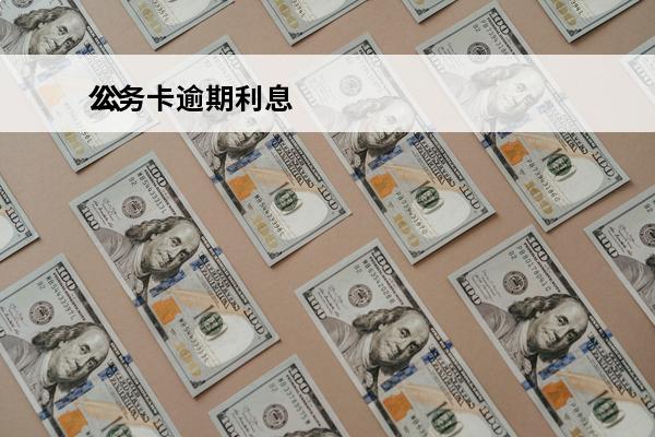 公务卡逾期利息
 公务卡逾期利息谁还
