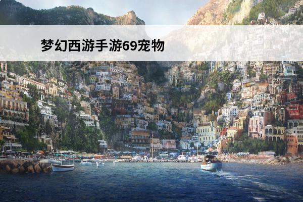 梦幻西游手游69宠物