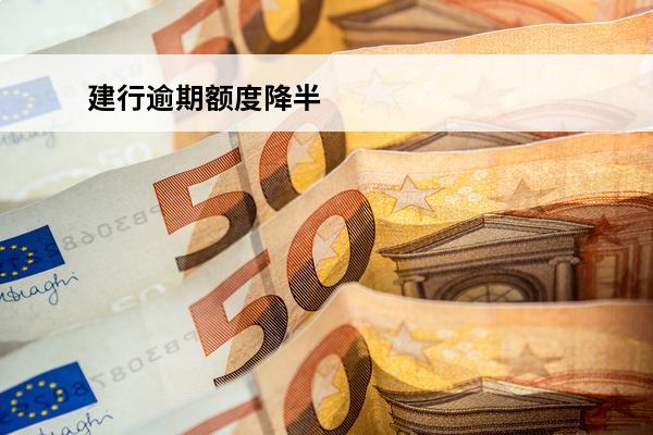 建行逾期额度降半
 