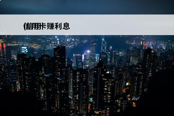 信用卡赚利息
(信用卡利润)