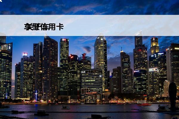 车型信用卡
 关于车的信用卡