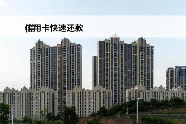 信用卡快速还款
(信