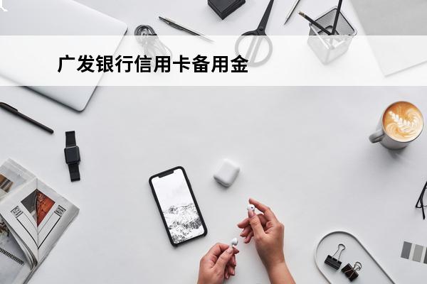 广发银行信用卡备用金