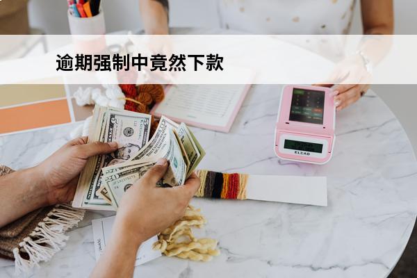逾期强制中竟然下款
