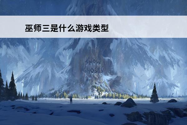 巫师三是什么游戏类型