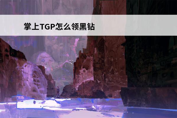 掌上TGP怎么领黑钻