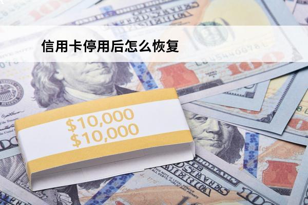 信用卡停用后怎么恢复
(信用卡停用后怎么恢复正常)