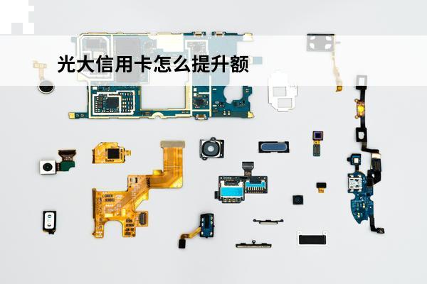 光大信用卡怎么提升额