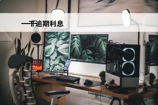 一千逾期利息
 一千