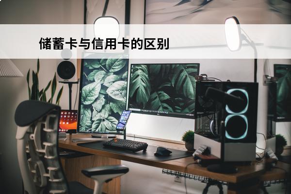 储蓄卡与信用卡的区别