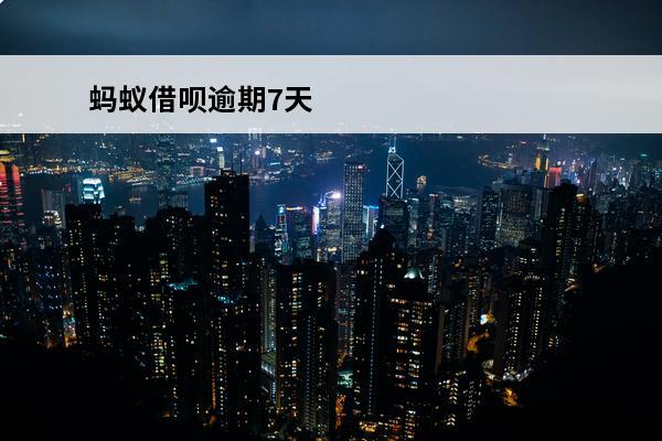蚂蚁借呗逾期7天
 
