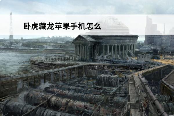 卧虎藏龙苹果手机怎么玩(卧虎藏龙游戏怎么玩)