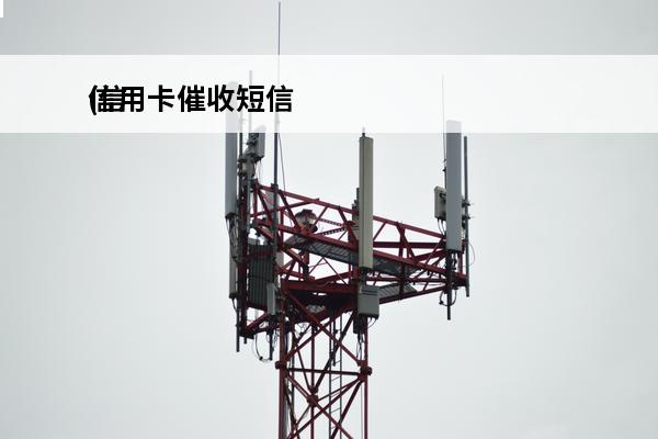 信用卡催收短信
(信用卡催收短信是真的吗)